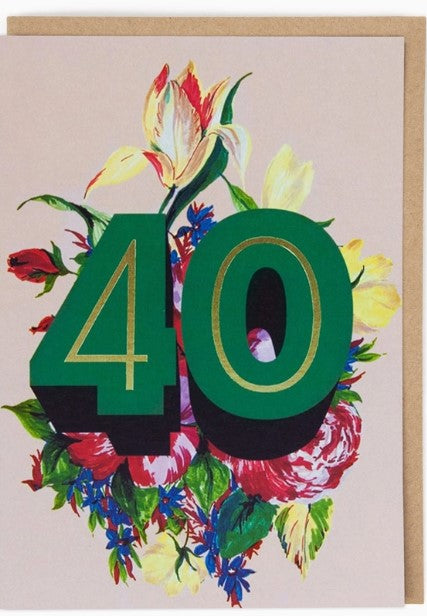 Forty Greetings Card