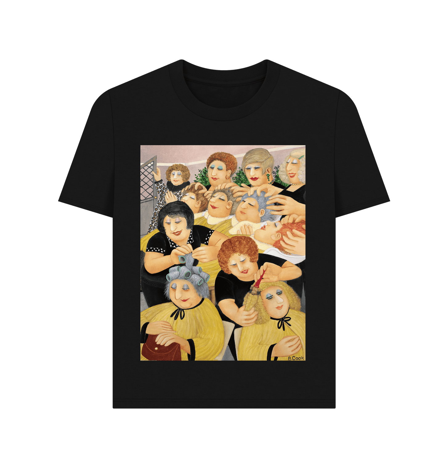 Black Printed T-shirt Front