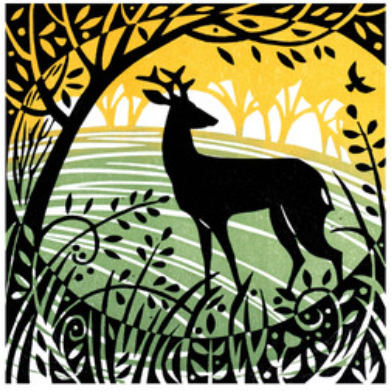 At The Wood's Edge Greetings Card