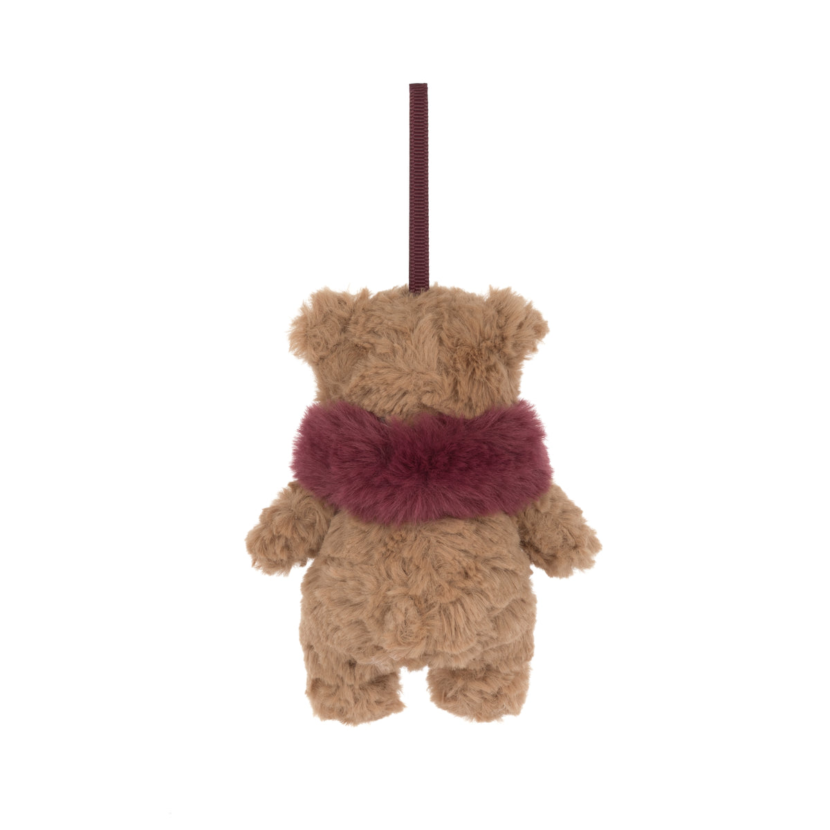 Jellycat Bartholomew Bear Winter Warmer Decoration (Red Scarf)