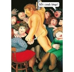 Beryl Cook Girl's Night Out Greetings Card