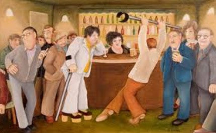 Beryl Cook Ceramic Art Panel Tiles 30cm x 20cm - Large Rectangular