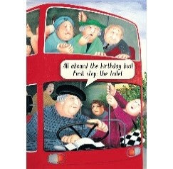 Beryl Cook Magical Mystery Tour Greetings Card