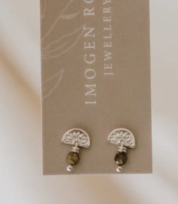 ‘Bloom’ Silver Tourmaline Studs