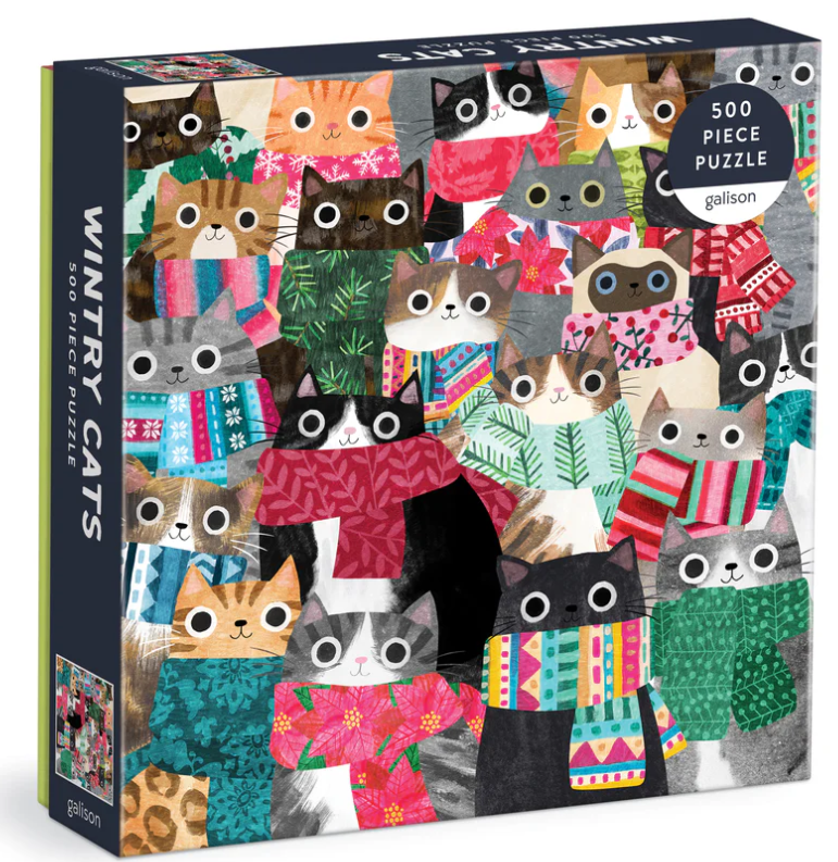 Wintry Cats 500 Piece Puzzle (Jigsaw Products)