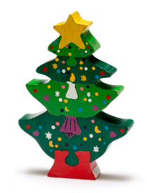 Wooden Christmas Tree Puzzle - Fair Trade and Handmade