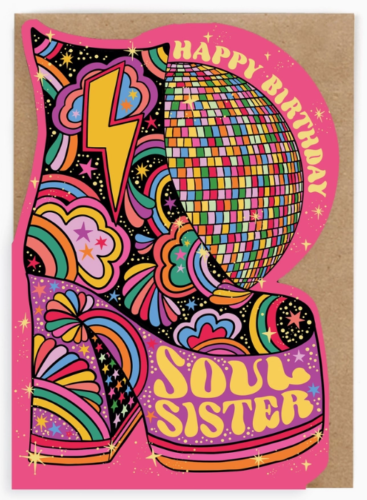 Soul Sister Greetings Card