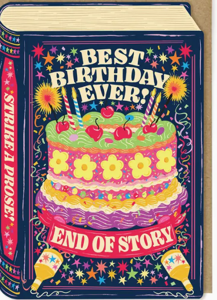 Birthday Book Greetings Card