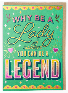 Lady Legend Greetings Card