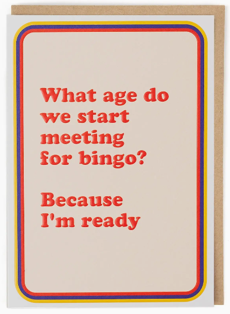 Bingo Greetings Card