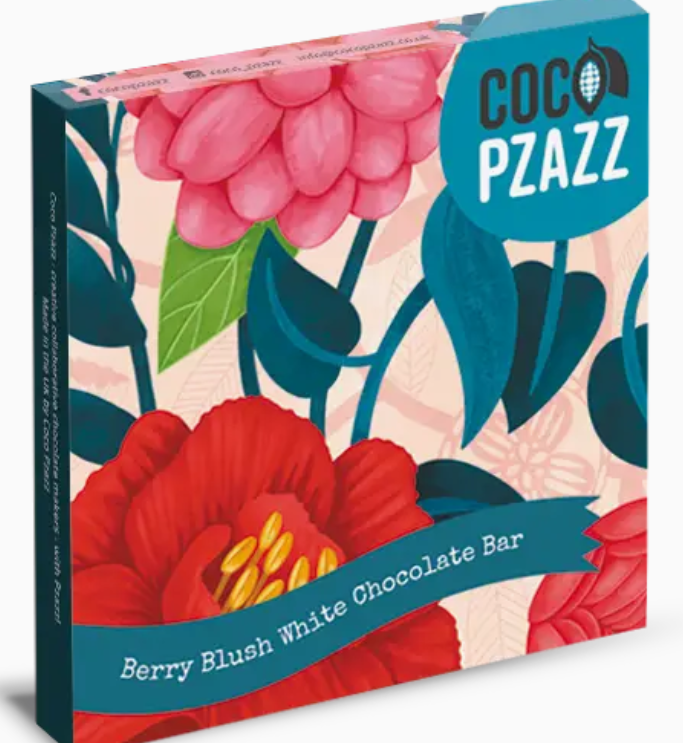 Nina Pace Berry Blush White Chocolate Bar 80g