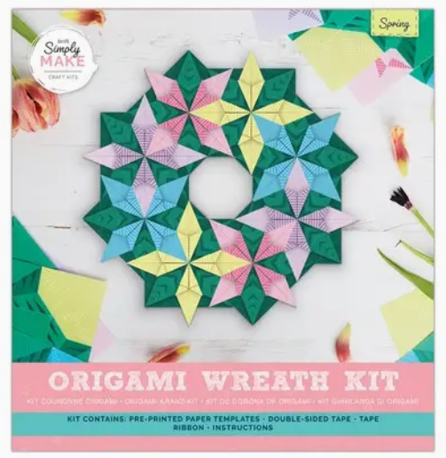 Simply Make Origami Wreath Kit - Spring