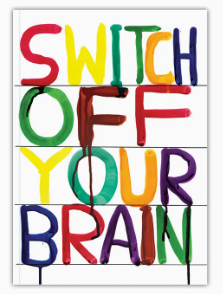 David Shrigley A6 Notebook - Switch Off Brain