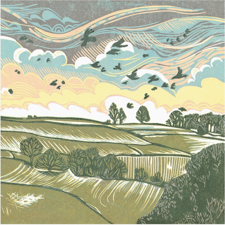 December Morning Greetings Card