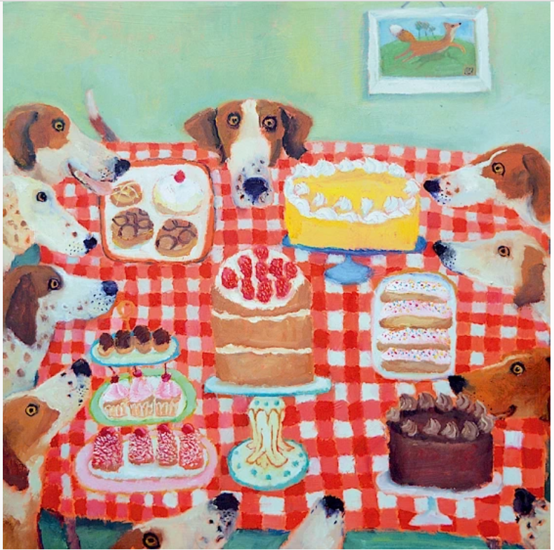 Let Them Eat Cake Greetings Card