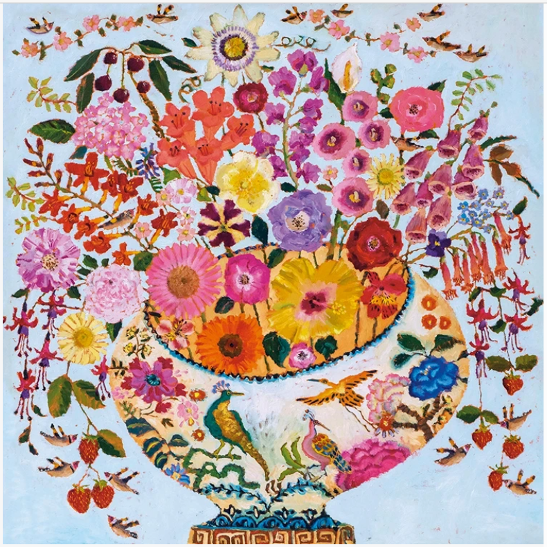 Tickled Pink Greetings Card