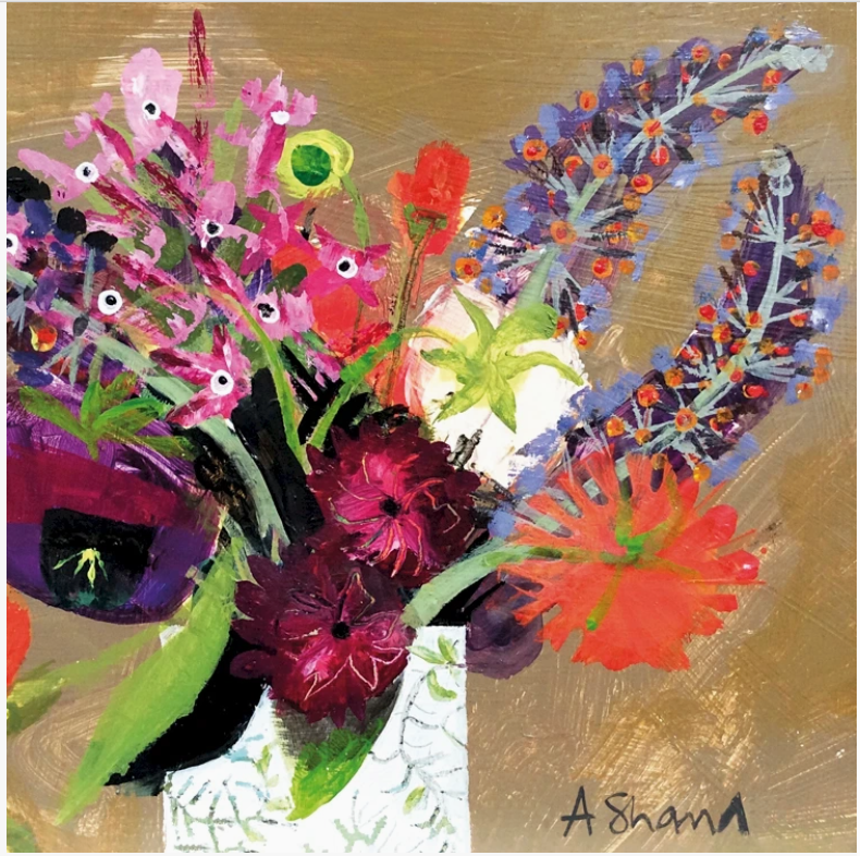 September Posy Greetings Card