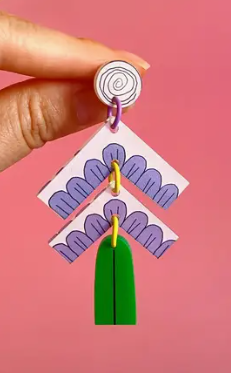 Botanical Wearable - Muscari Earrings