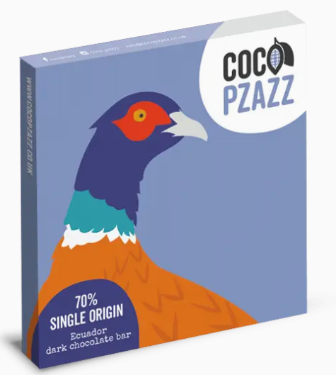Vegan Fiddy & Mabel 70% Single Origin Dark Chocolate Bar 80g