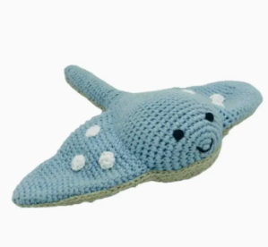 Crochet Stingray Baby Rattle