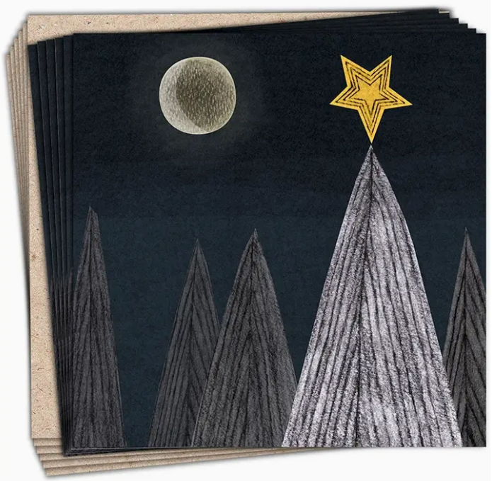 Christmas Trees Greetings Cards (Charity Pack)