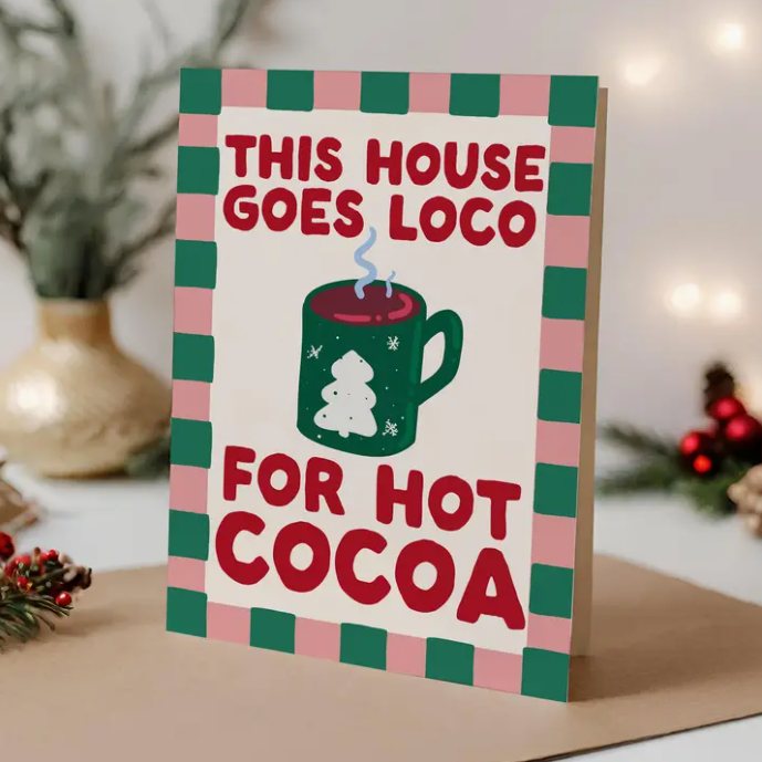 Hot Cocoa Christmas Card