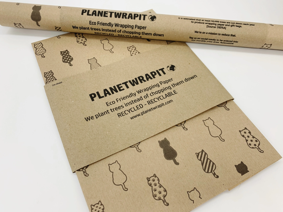 Recycled Kraft Gift Wrapping Paper - A4 Folded Sheets