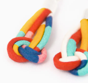 Fabric Knot Earrings