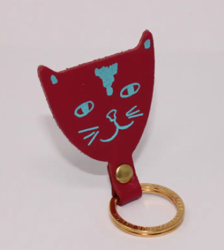 Cat Head Key Fob
