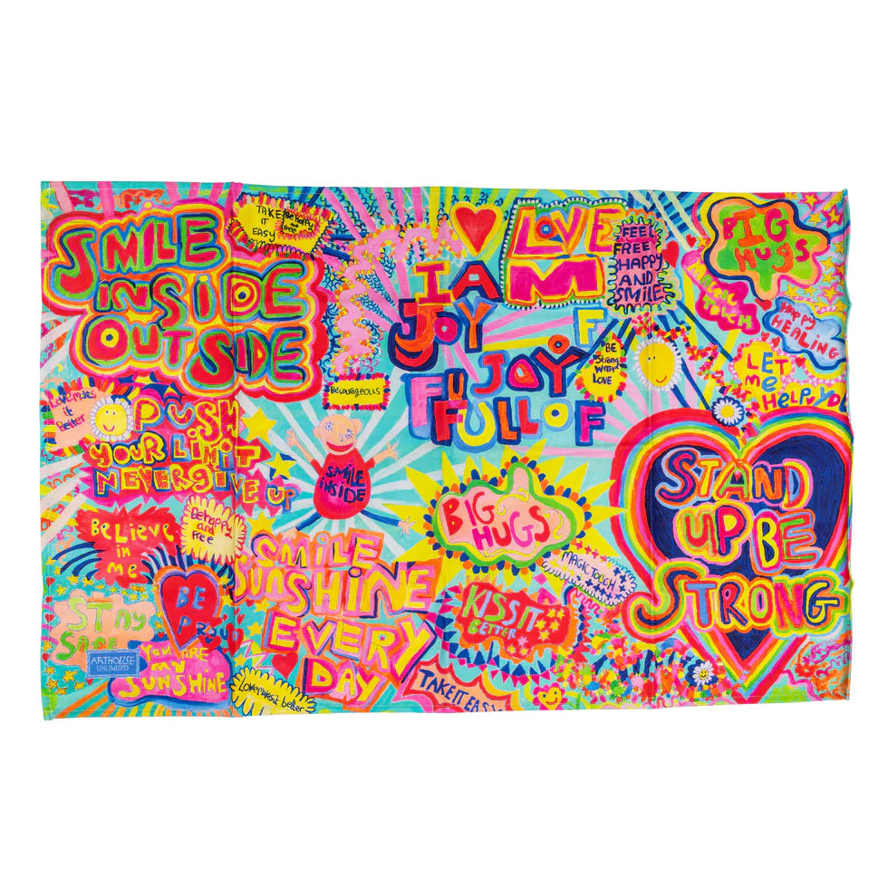 Full of Joy, 100% Organic Cotton Tea Towel