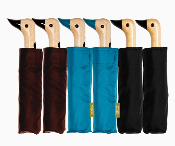 Espresso/Teal/Black Eco Duckhead Umbrella