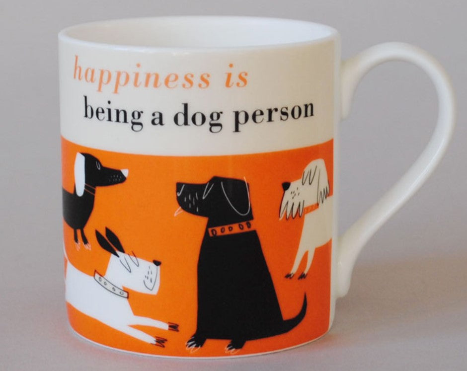 Happiness is Being a Dog Person Mug - Orange