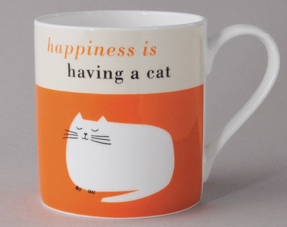 Happiness is Having a Cat Mug - Orange