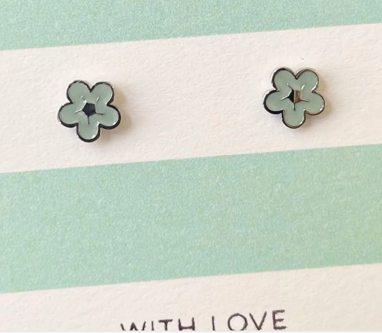 Bubble Flower Stud Earrings