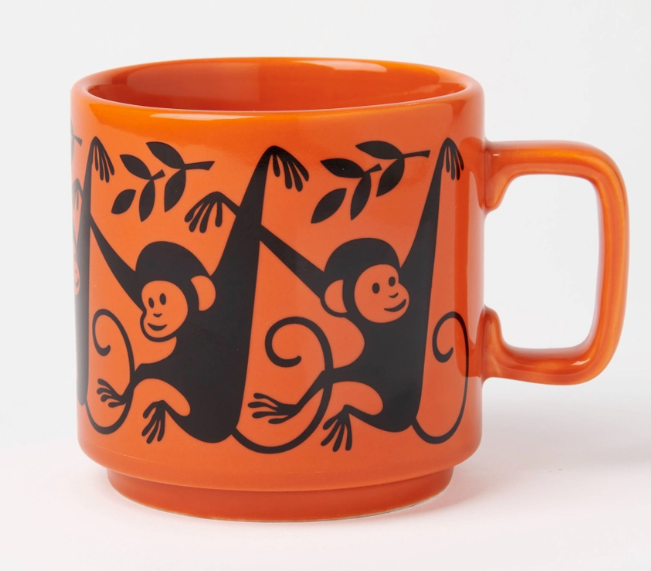 Hornsea Monkey Mug Orange