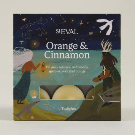St Eval Orange & Cinnamon Scented Christmas Tealights