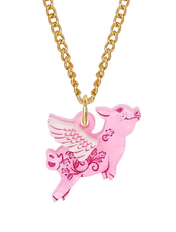 Mini Pigs Might Fly Pendant