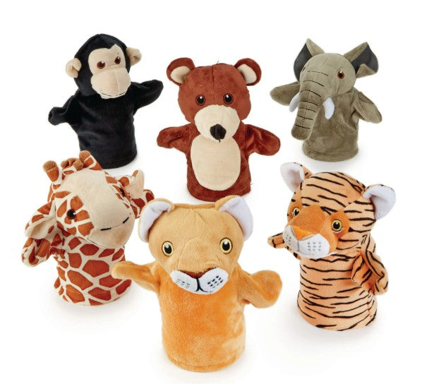 27cm Keeleco Wild Hand Puppets 8 Assorted
