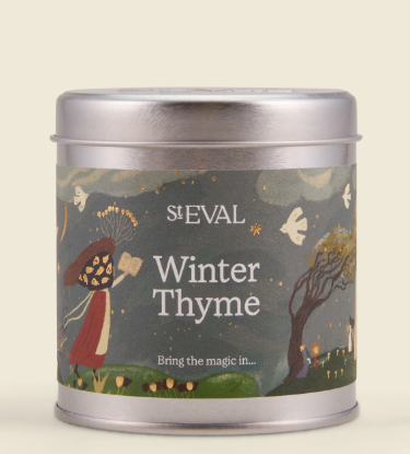 St Eval Winter Thyme Tin Candle