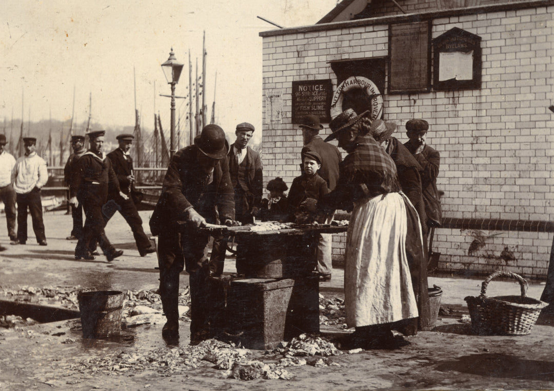 Barbican Fish Market Work, 1905, Print