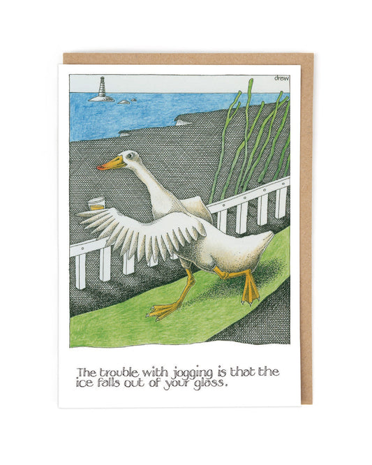Jogging Greetings Card