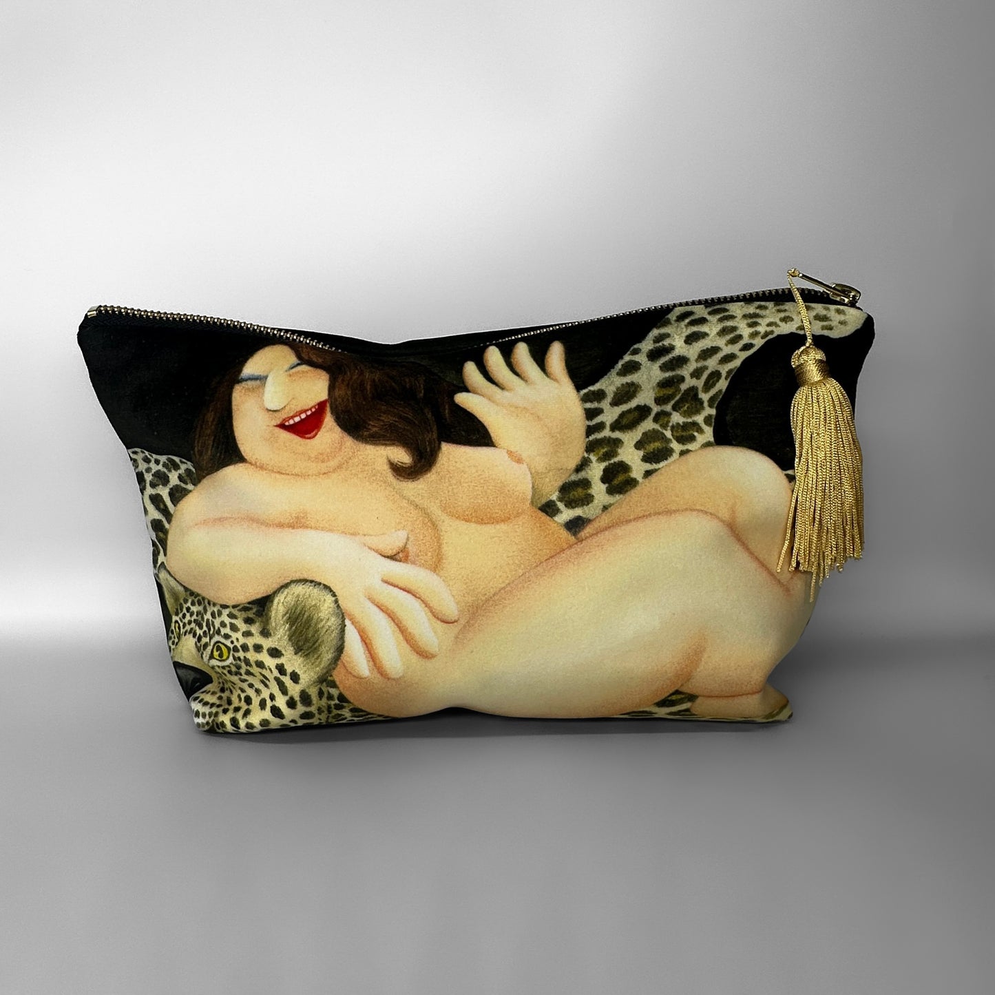 Beryl Cook Velvet Make Up/Toiletry Bag