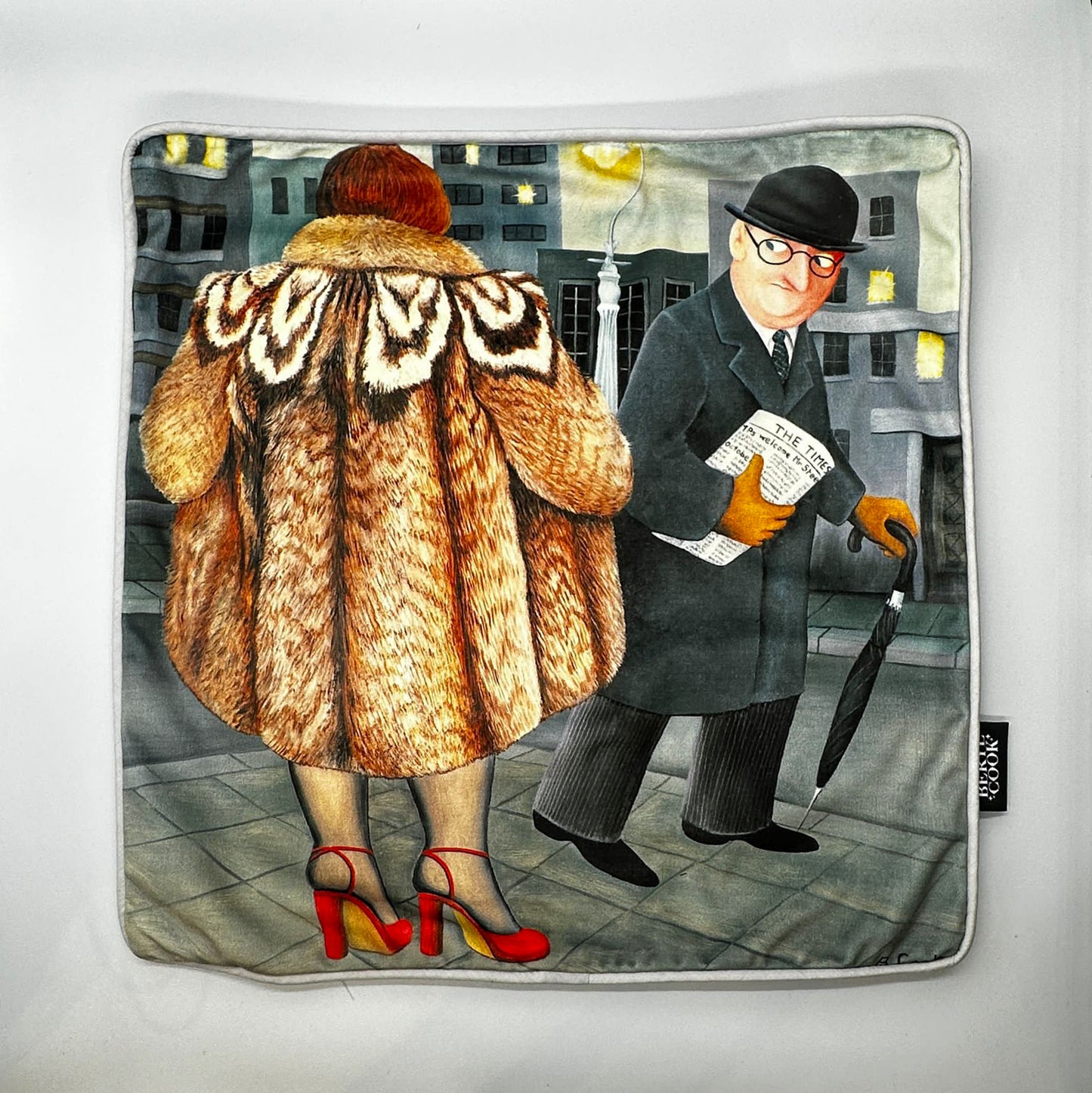 Beryl Cook 45cm Velvet Cushion Covers