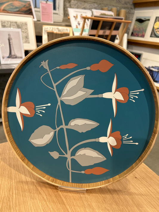 Lucy Turner Modern Marquetry Fuchsia Tray - Various Colours