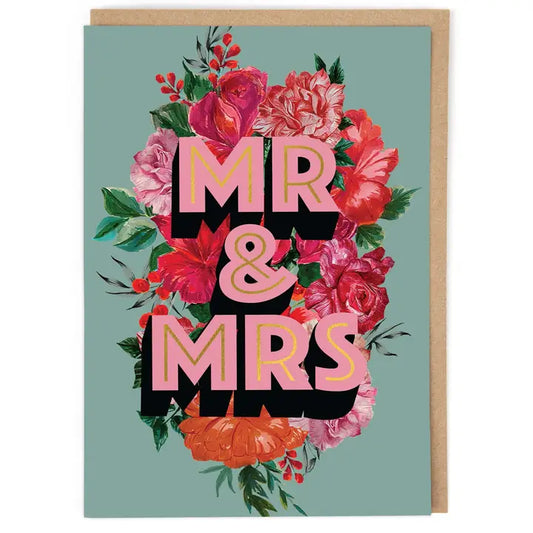 Mr and Mrs, Greetings Card