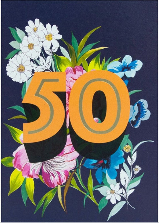 Fifty Greetings Card 50