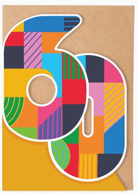 Sixty Greetings Card