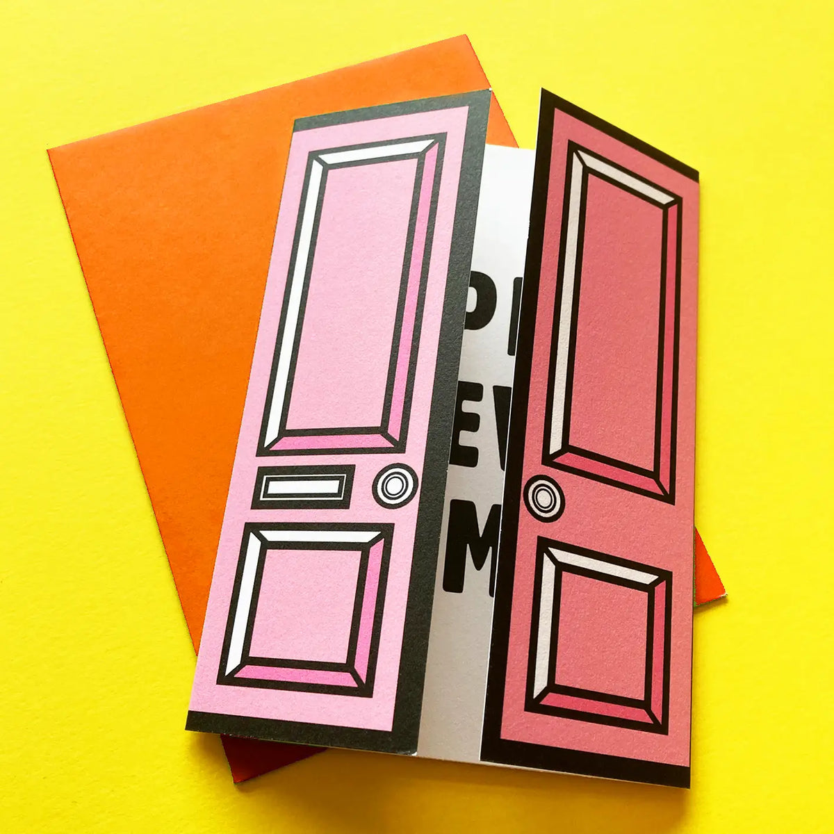Shut the Front Door! New home card