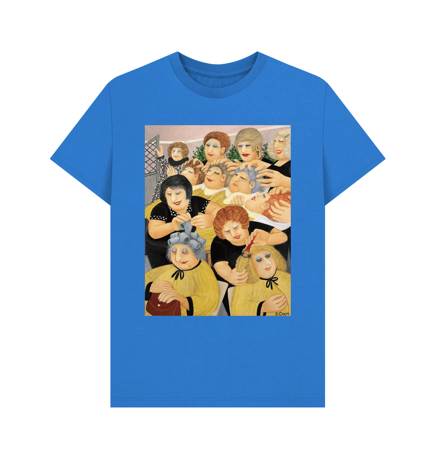 Bright Blue Printed T-shirt Front