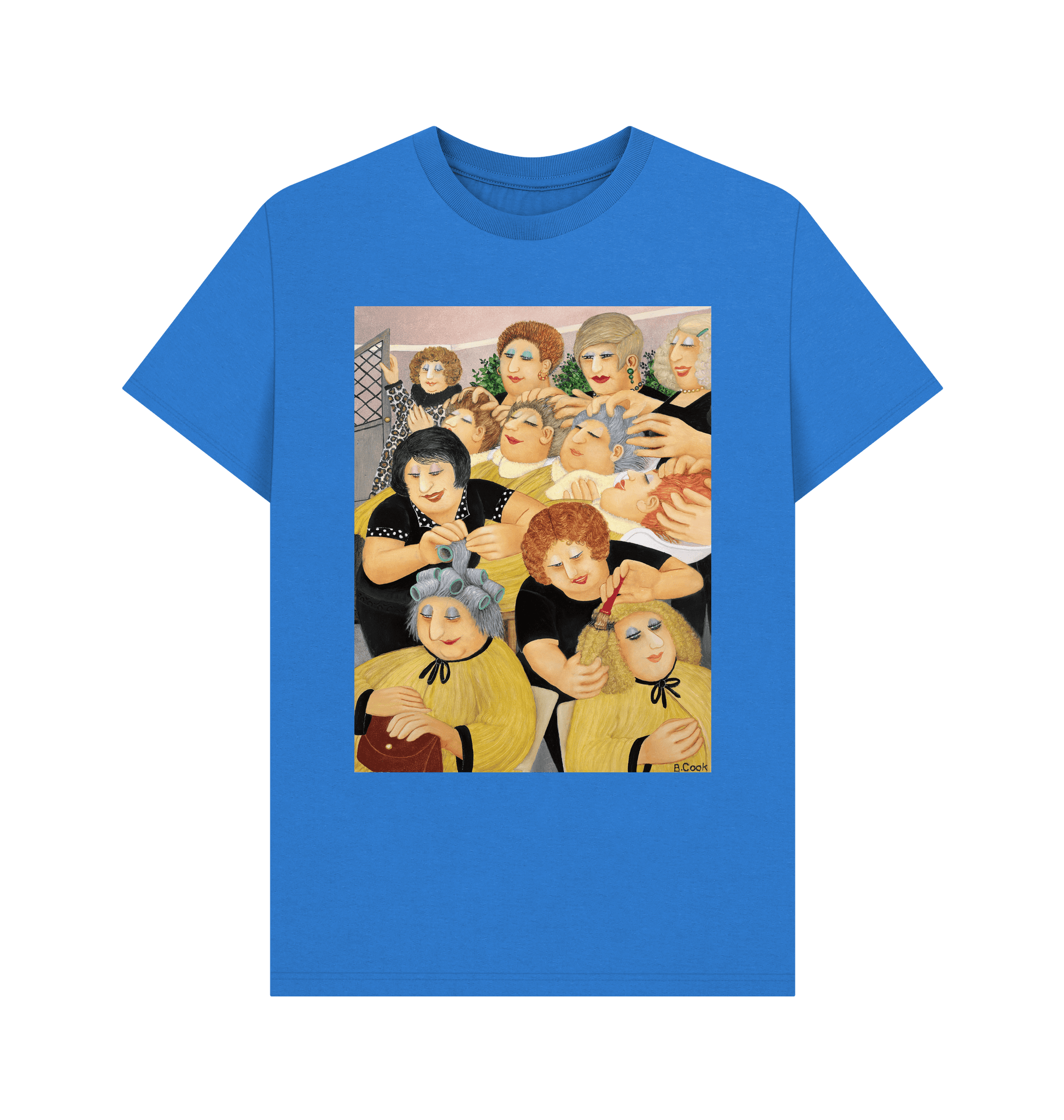 Bright Blue Printed T-shirt Front